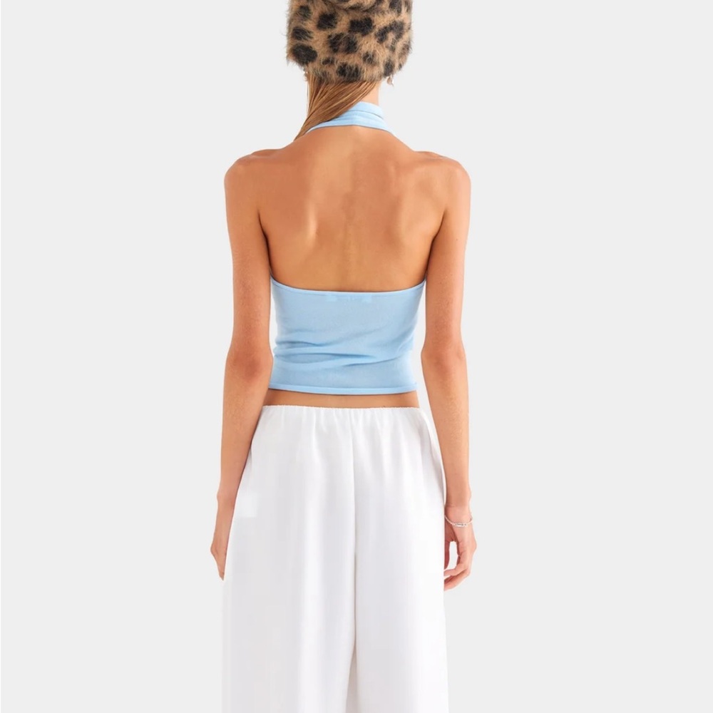 Venroy Tencel Scarf Halter Top - Picture 2 of 2